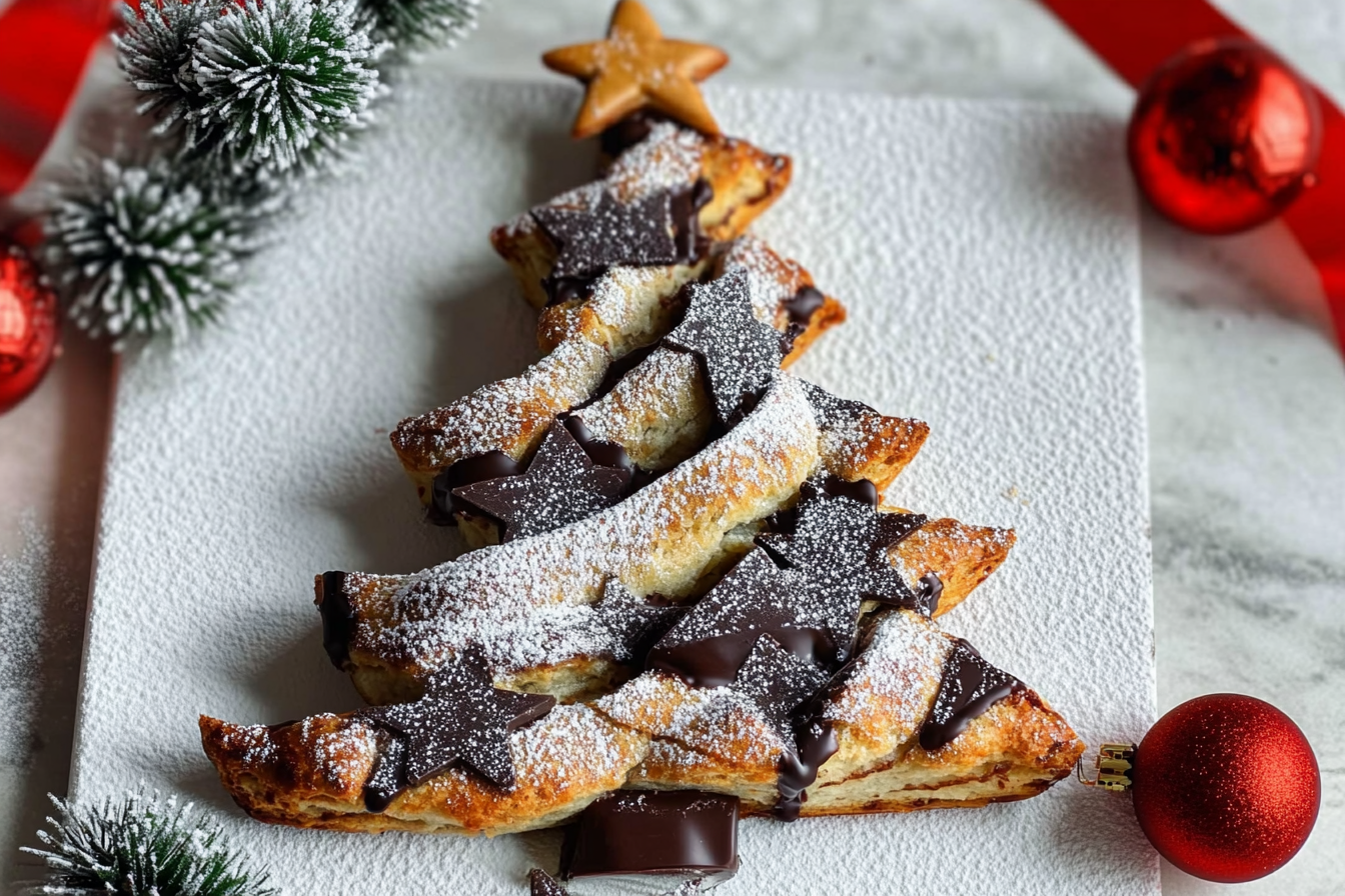 Arbre de Noël en chocolat