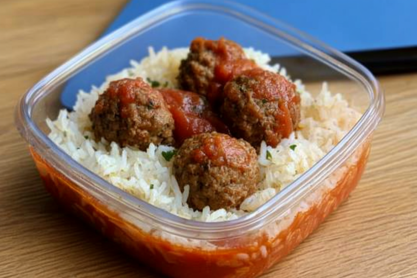 Boulettes de viande et riz