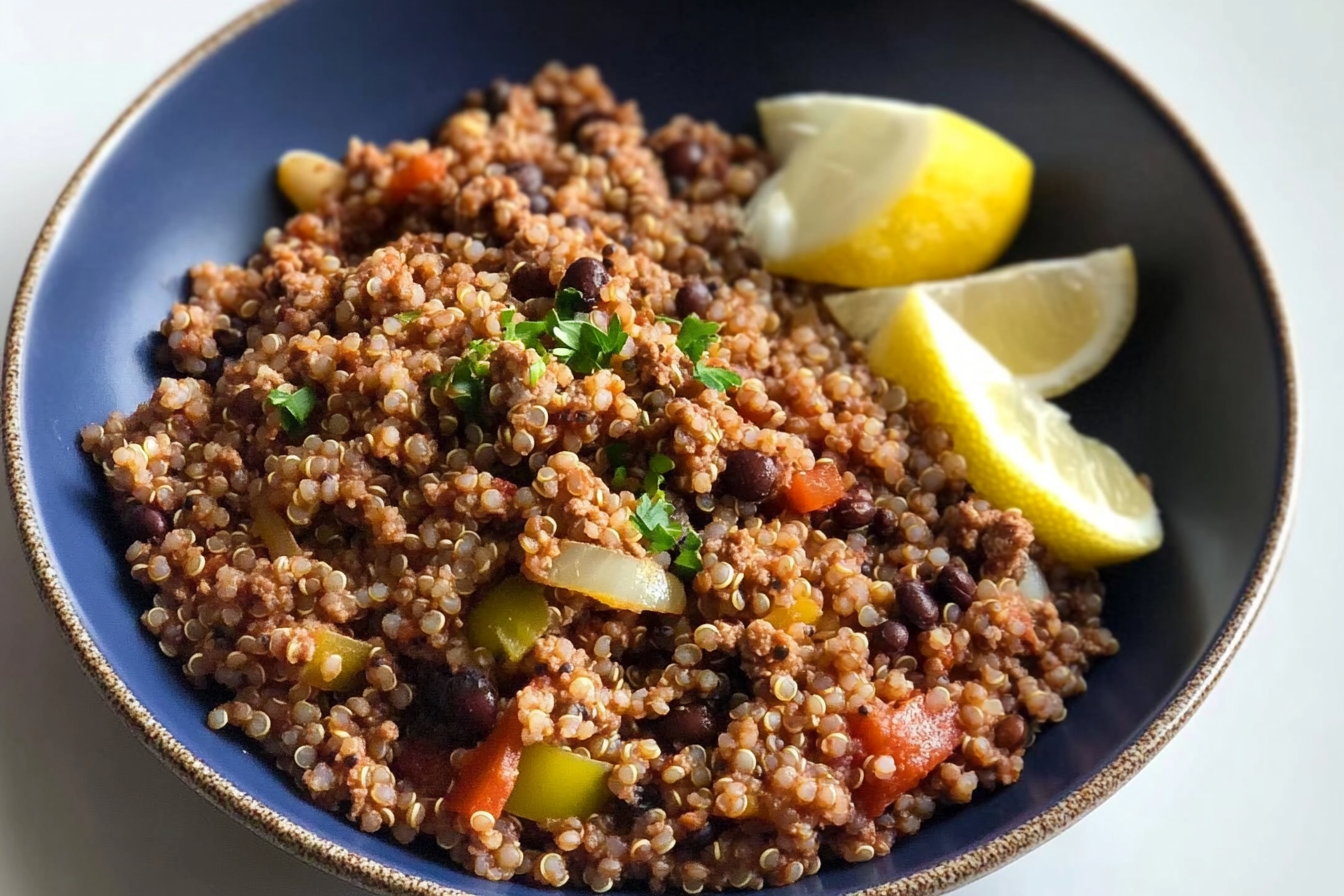 Bowl de quinoa et viande