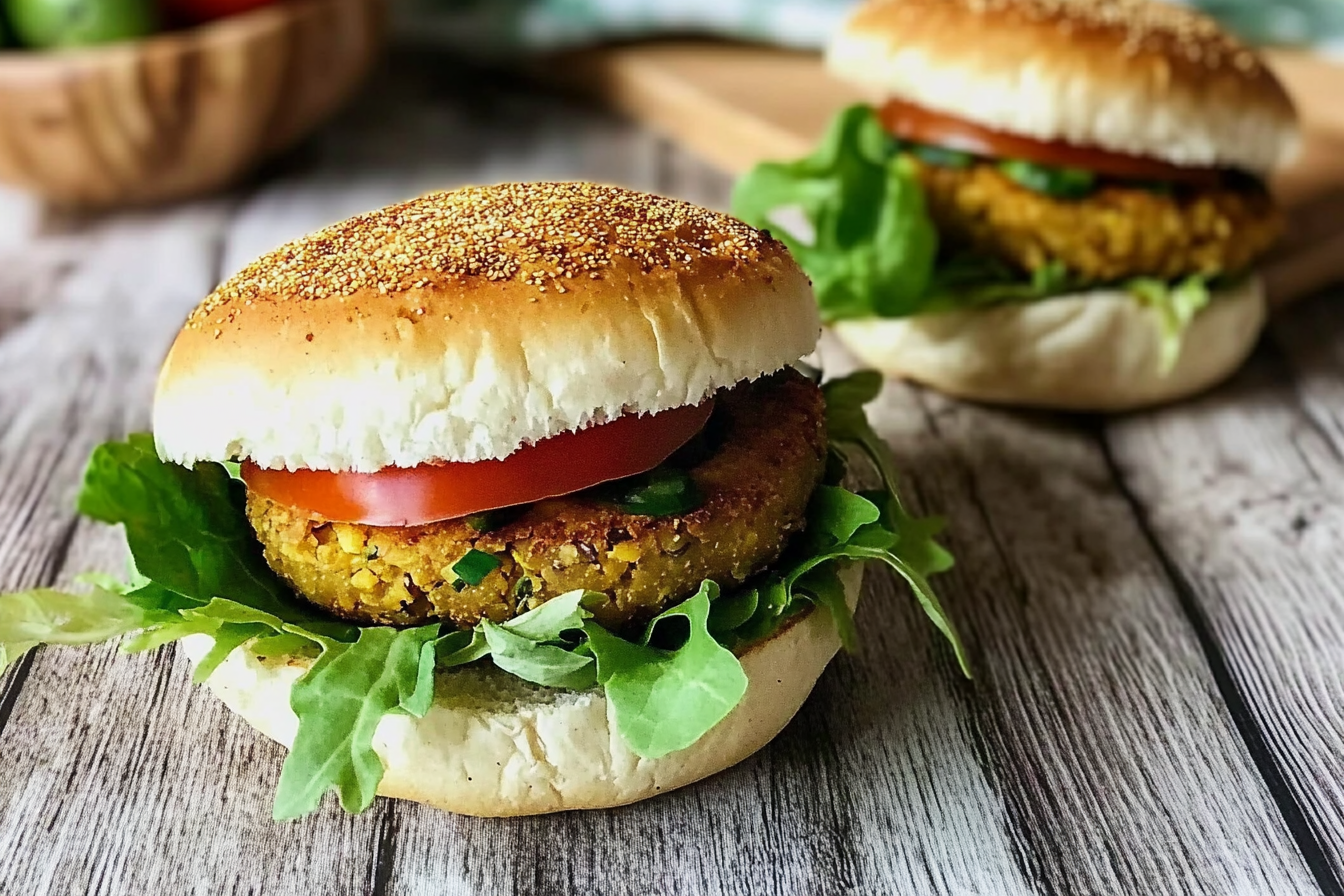 Burger de garbanzos maison