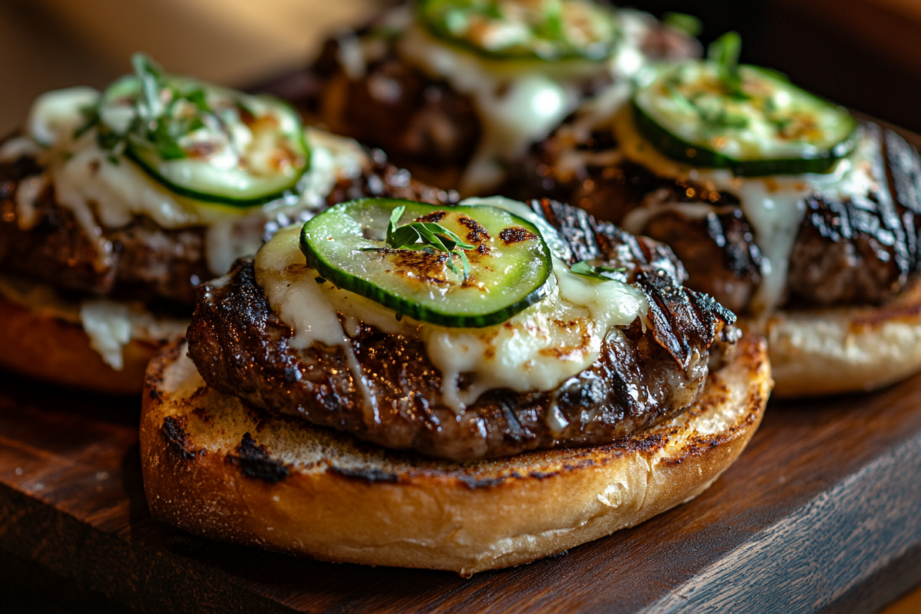 Burgers d'agneau au fromage