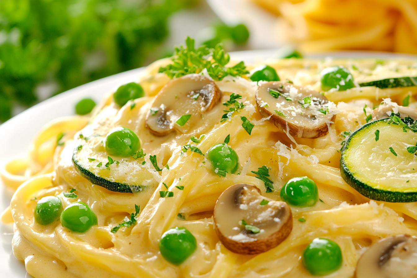 Carbonara végétarienne crémeuse