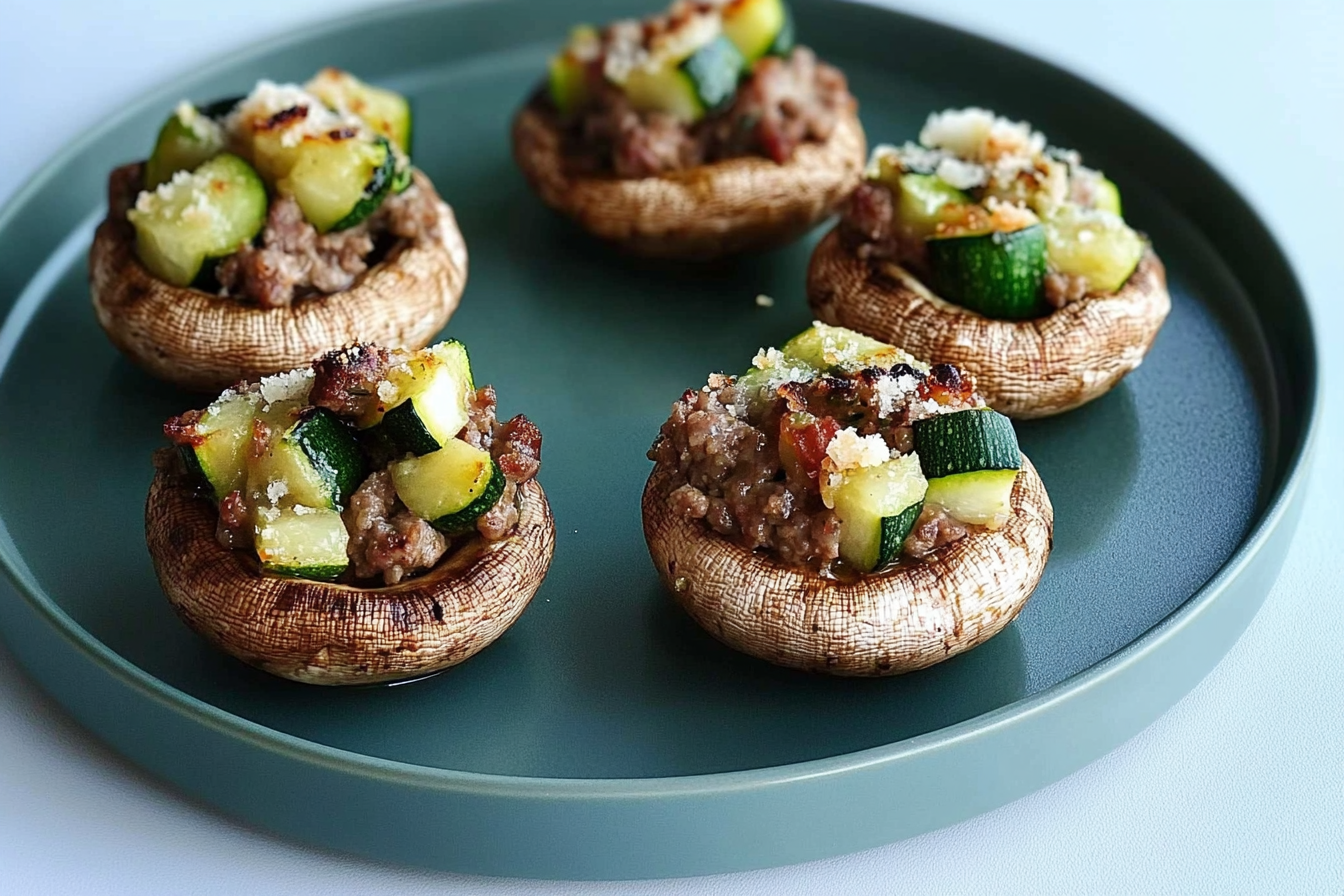 Champignons farcis à la viande