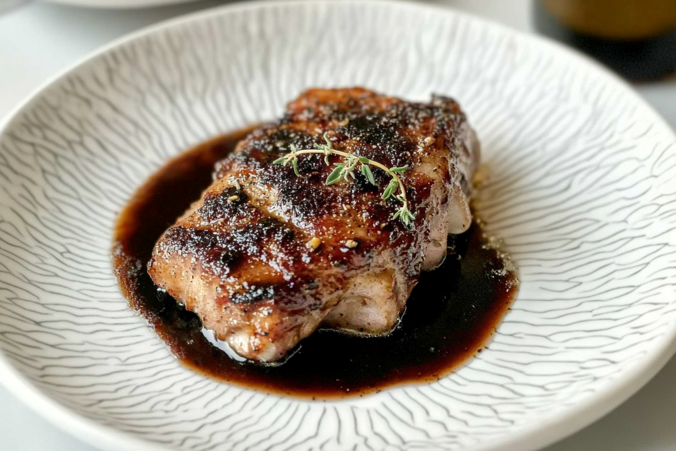 Côtelettes de porc au balsamique