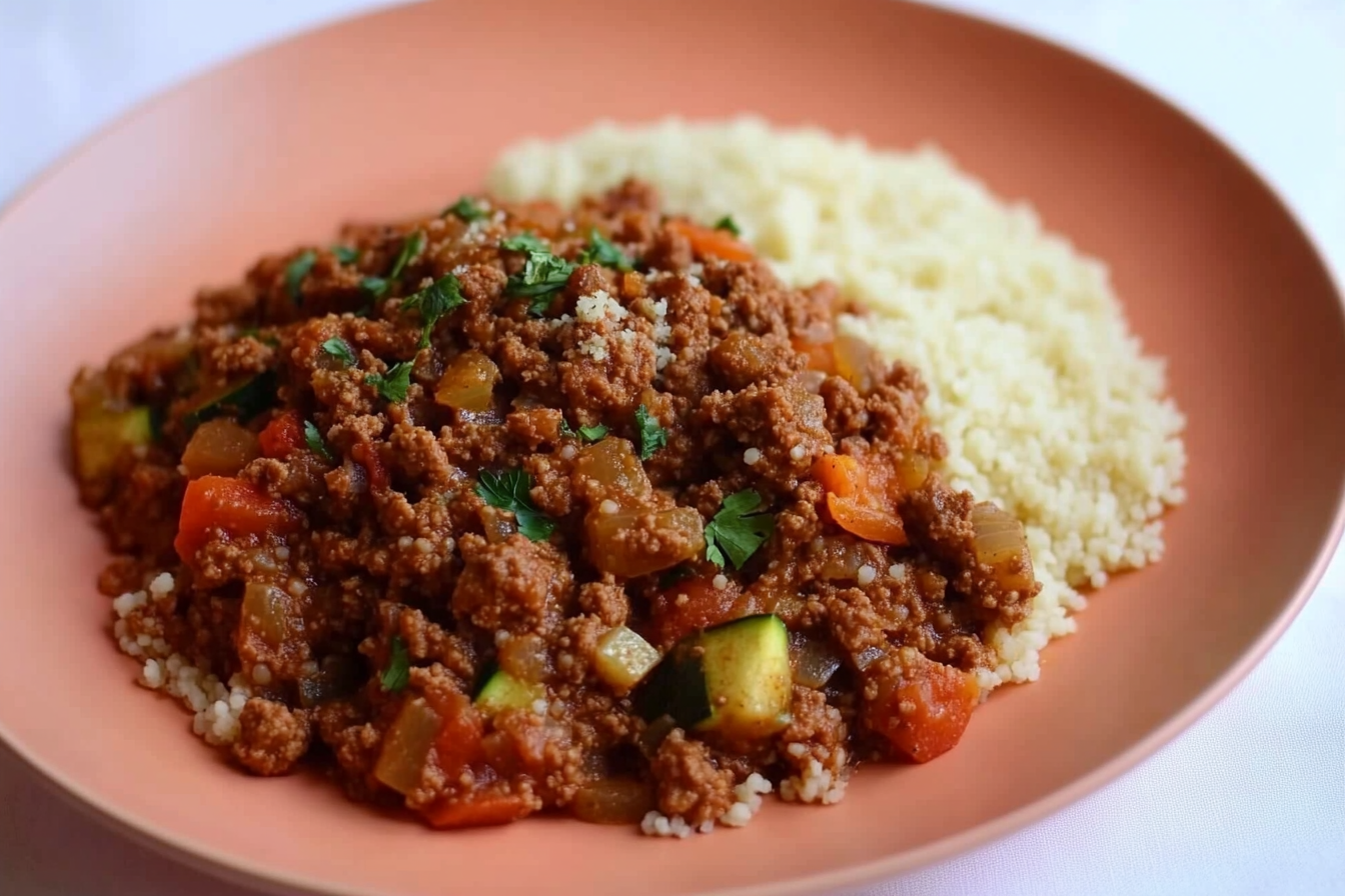Cuscus à la viande hachée