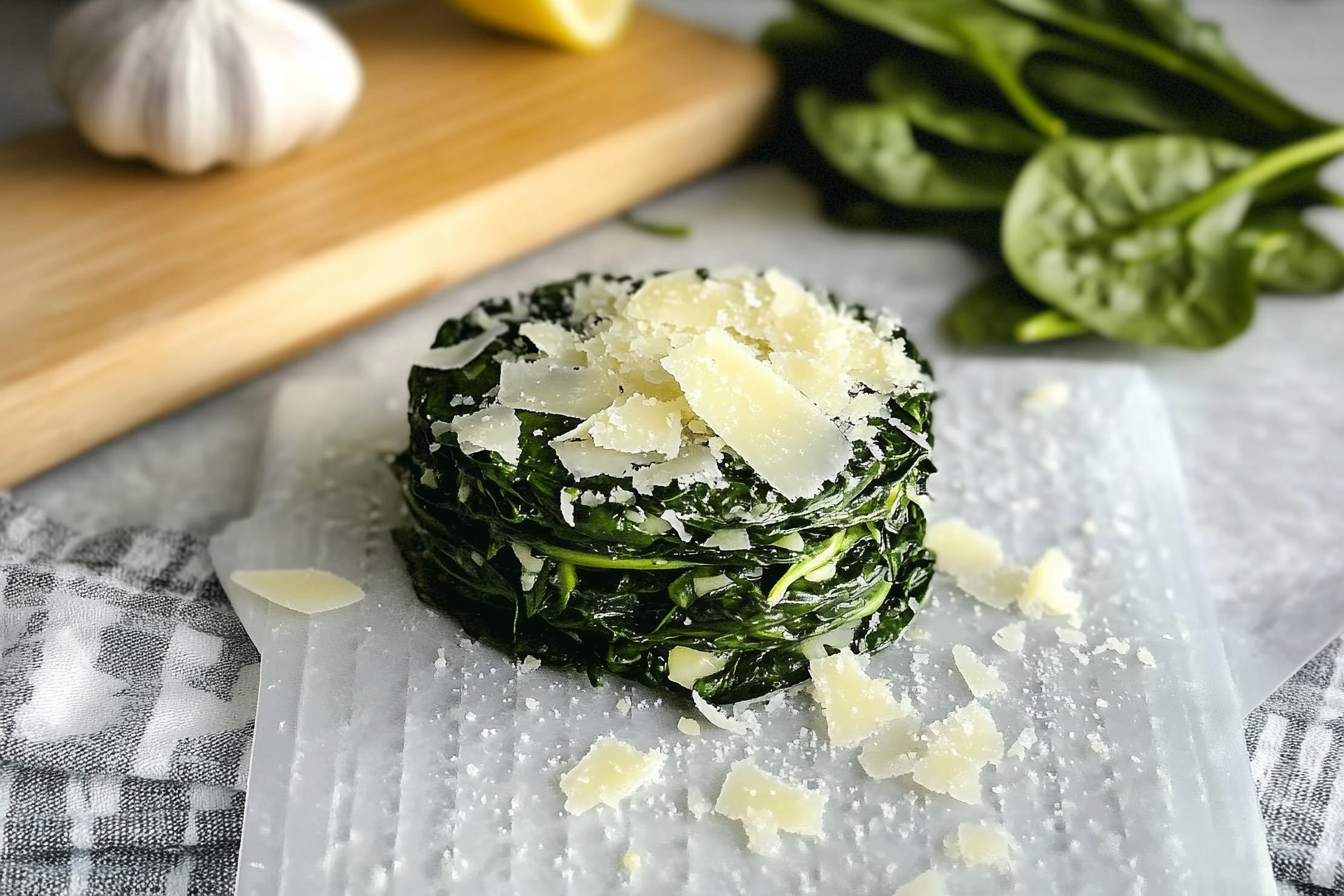 Épinards au parmesan