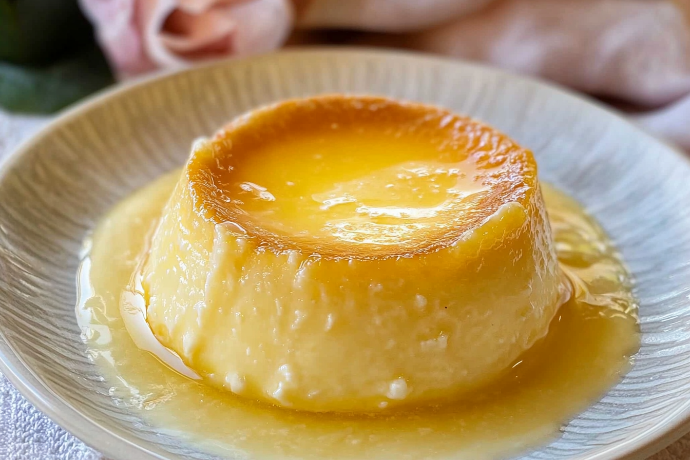 Flan de huevo vanille airfryer