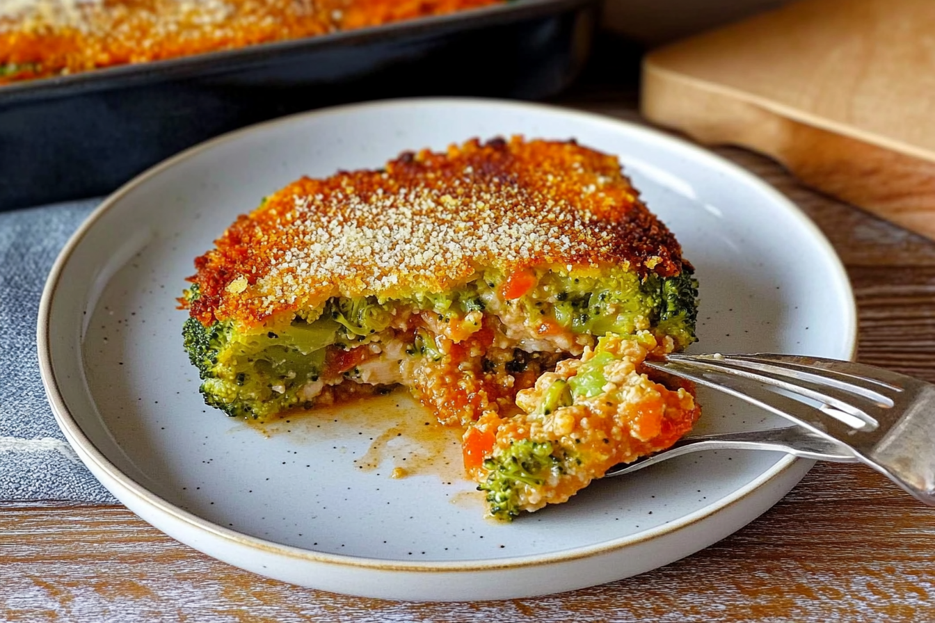 Gâteau de brocoli à la bolognaise