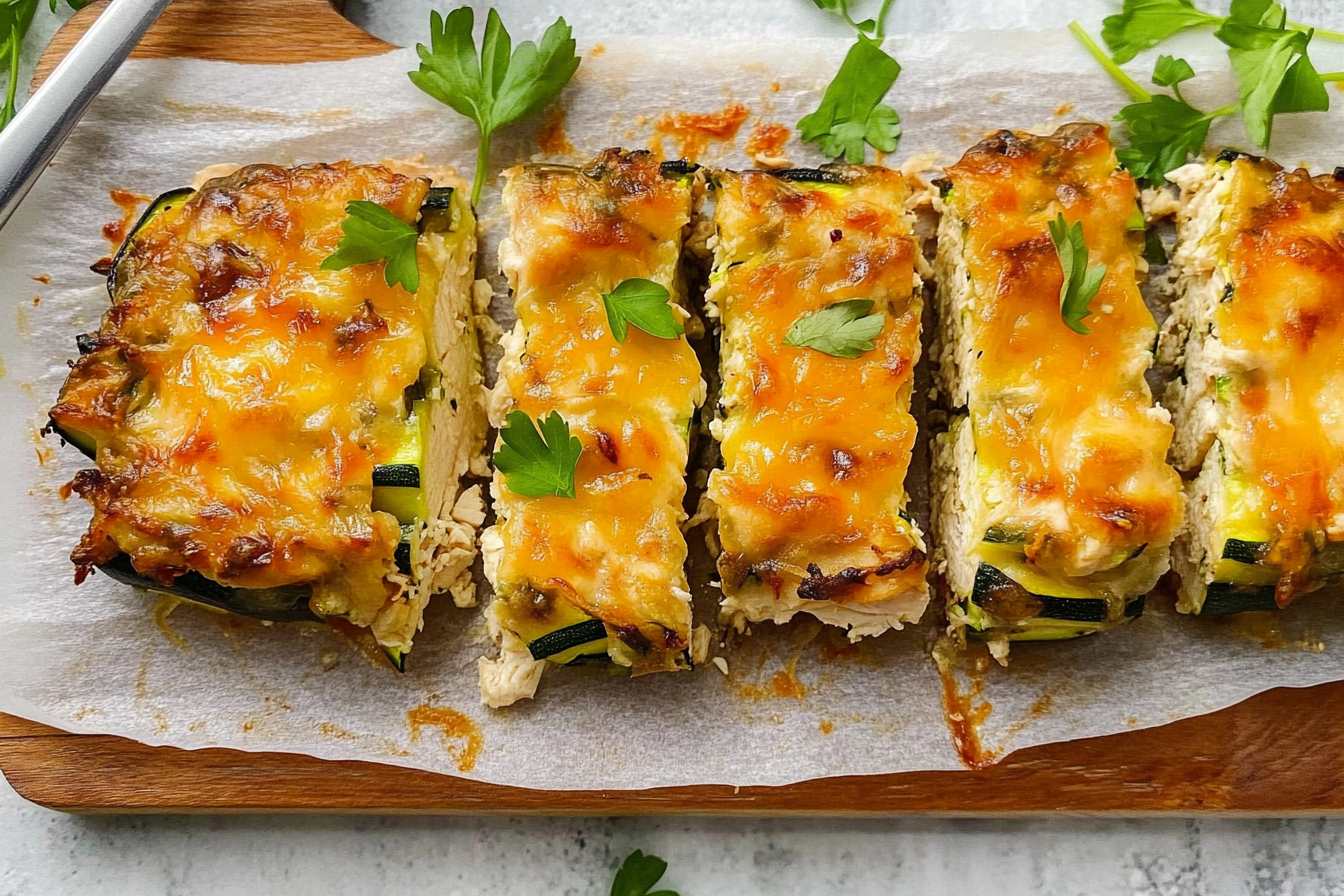Gâteau de poulet et courgette