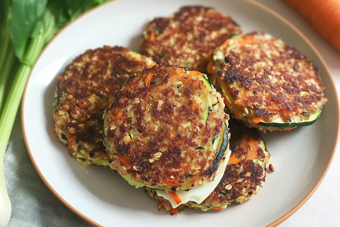 Hamburger de carotte et courgette