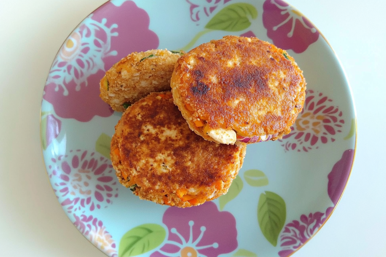 Hamburger de tofu et légumes