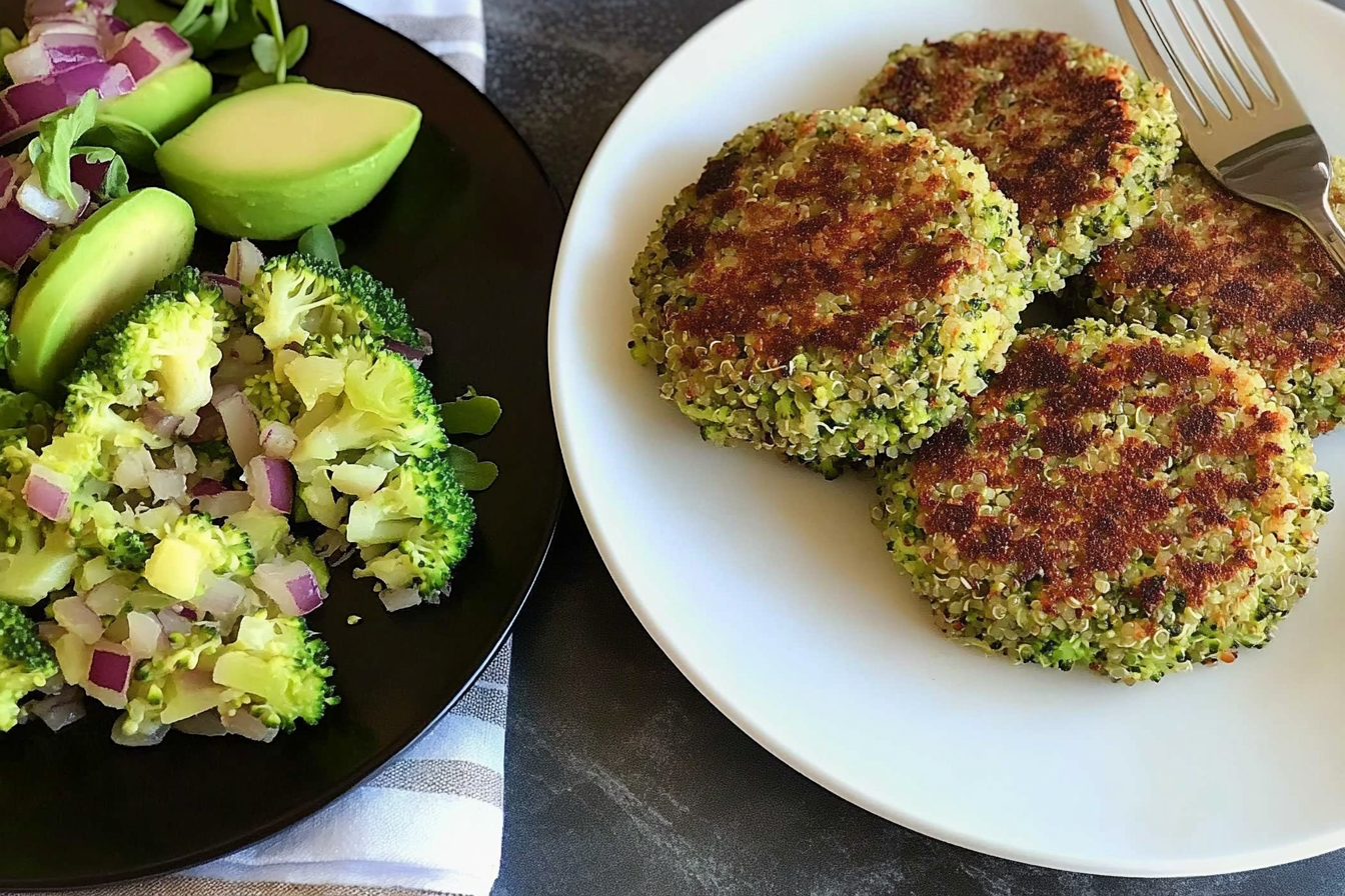 Hamburgers de brocoli et quinoa