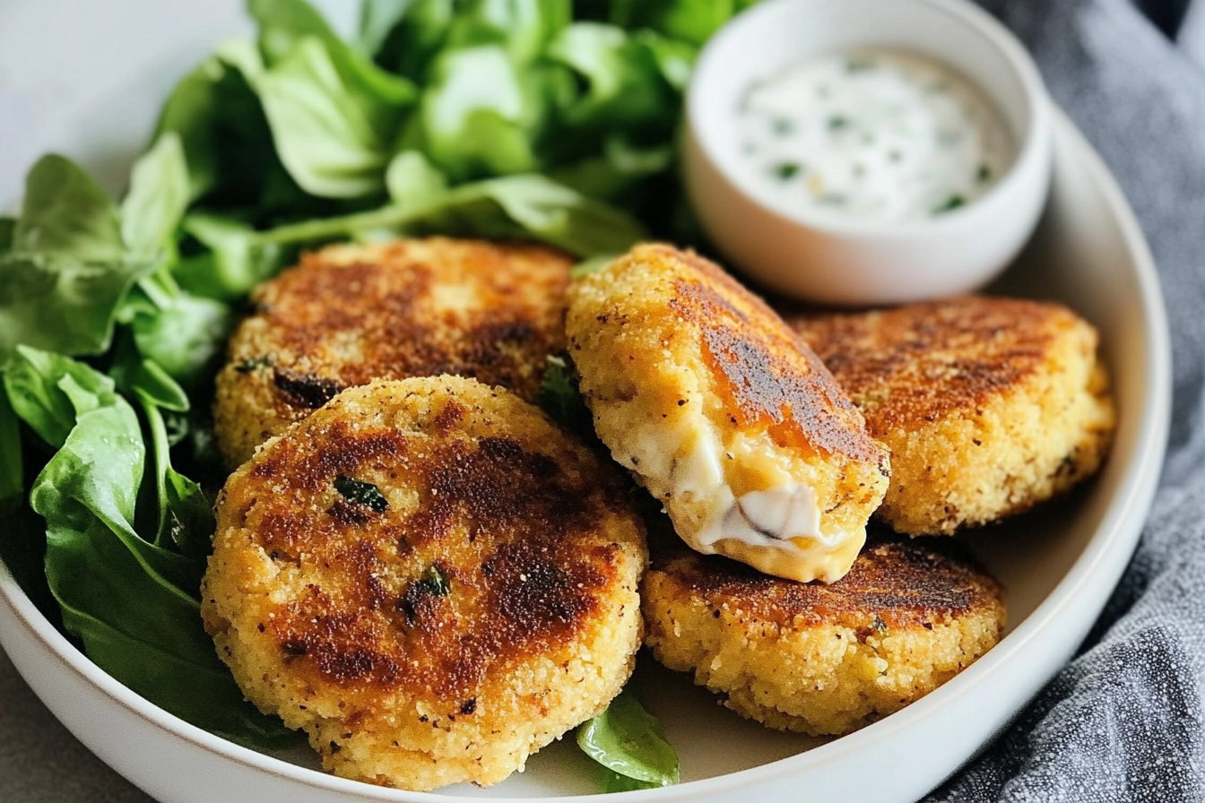 Hamburgers de chou-fleur au cheddar
