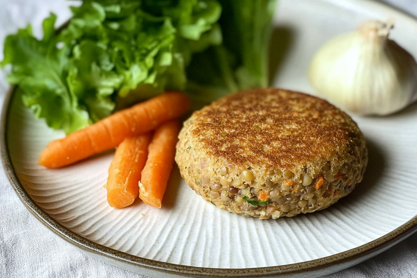 Hamburgers de lentilles et carottes