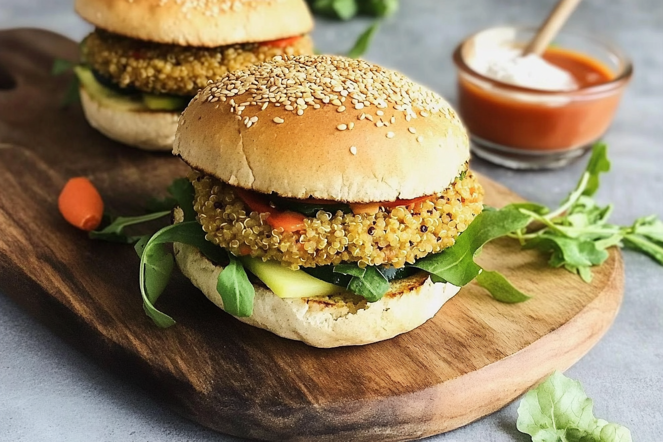 Hamburgers de quinoa aux légumes