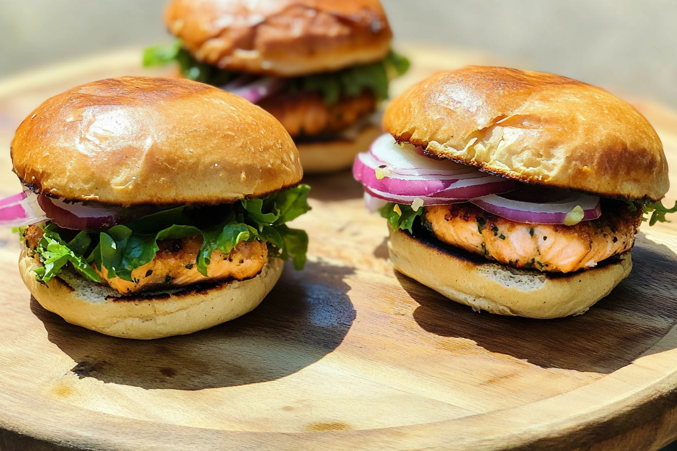 Hamburgers de saumon faciles