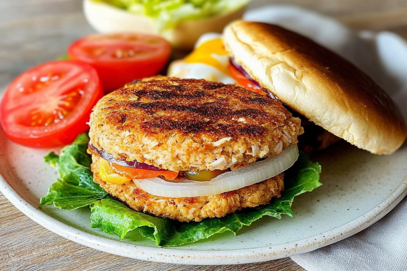 Hamburgers de thon frais