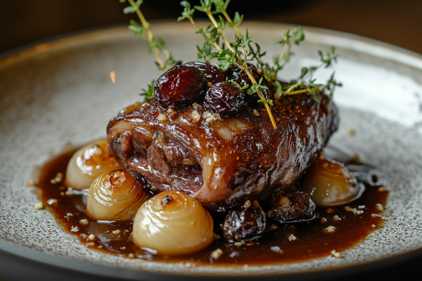 Jarrets d'agneau aux pruneaux