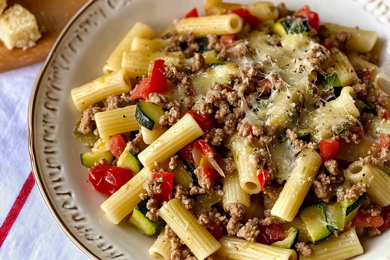 Macaroni à la viande hachée