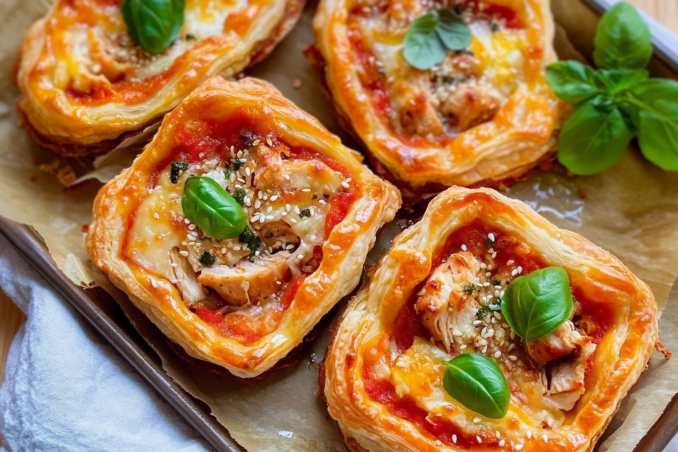 Mini feuilletés au poulet