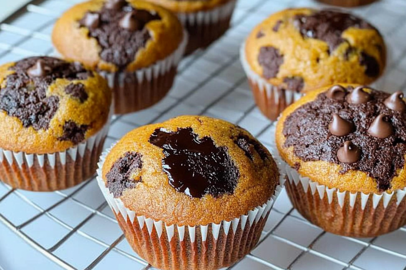 Muffins citrouille chocolat