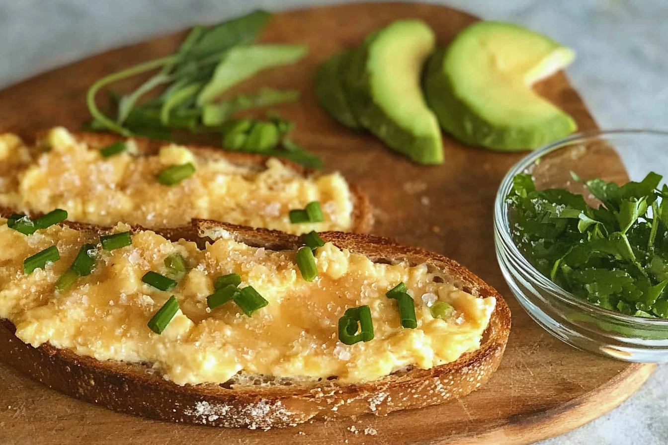 Oeufs brouillés au fromage