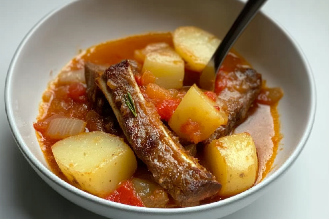 Patates guisadas à la viande