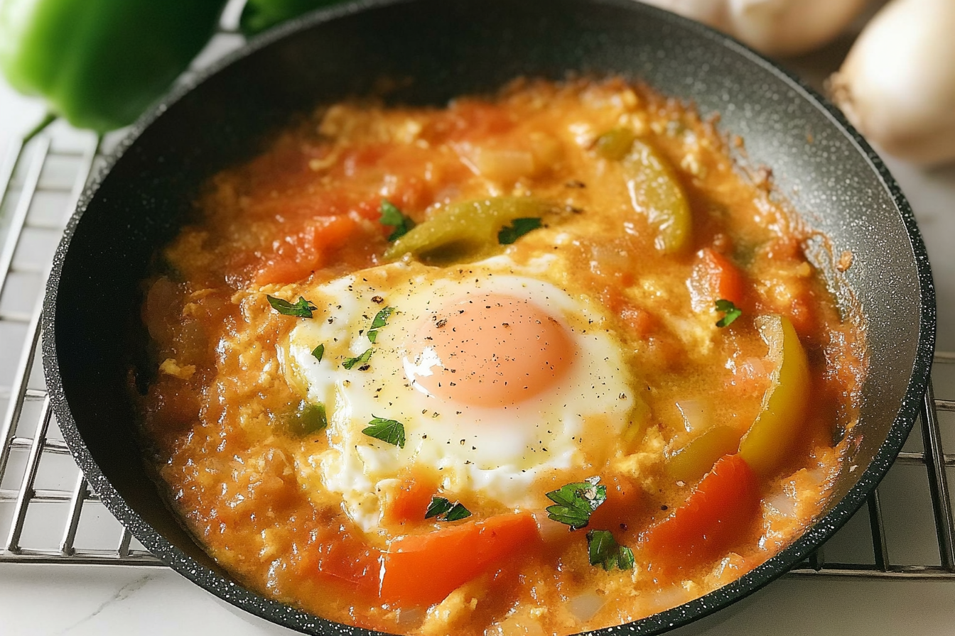 Poêlée de tomates et poivrons