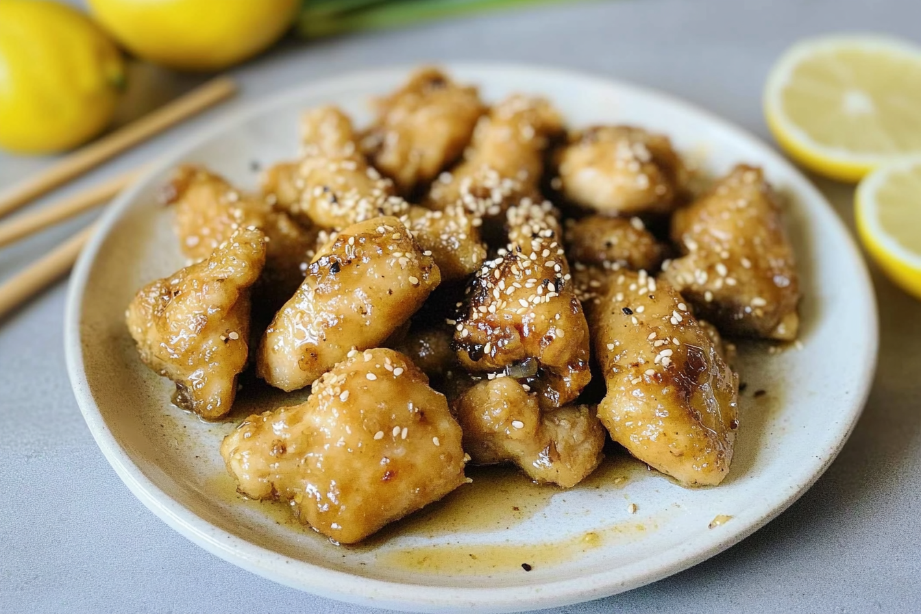 Poulet au citron à la chinoise