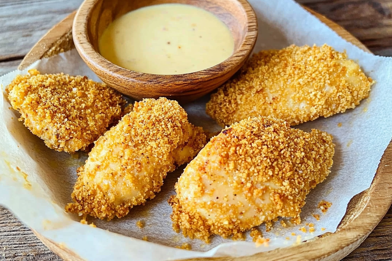 Poulet croustillant à la friteuse