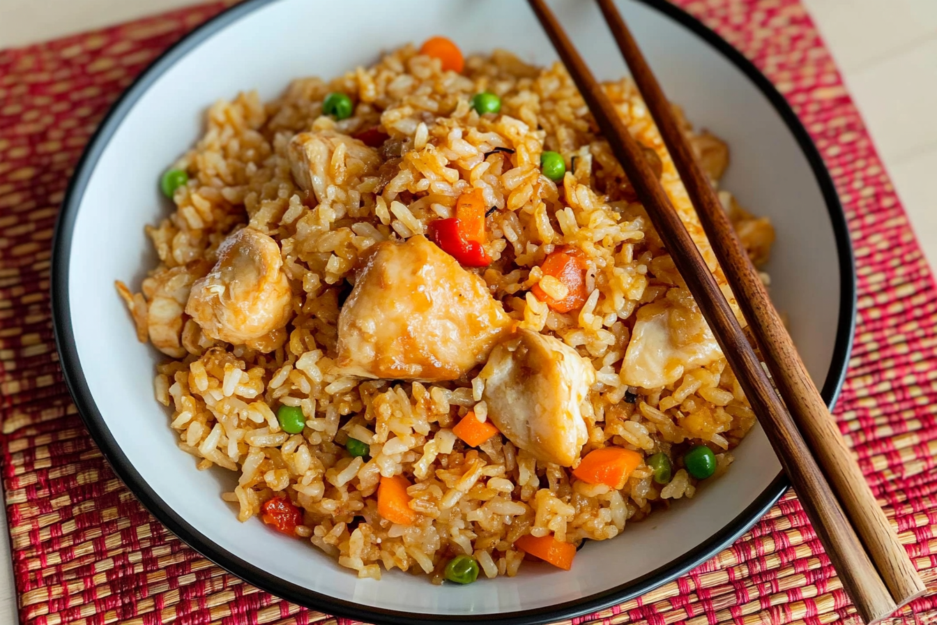 Risotto cantonais simple et rapide