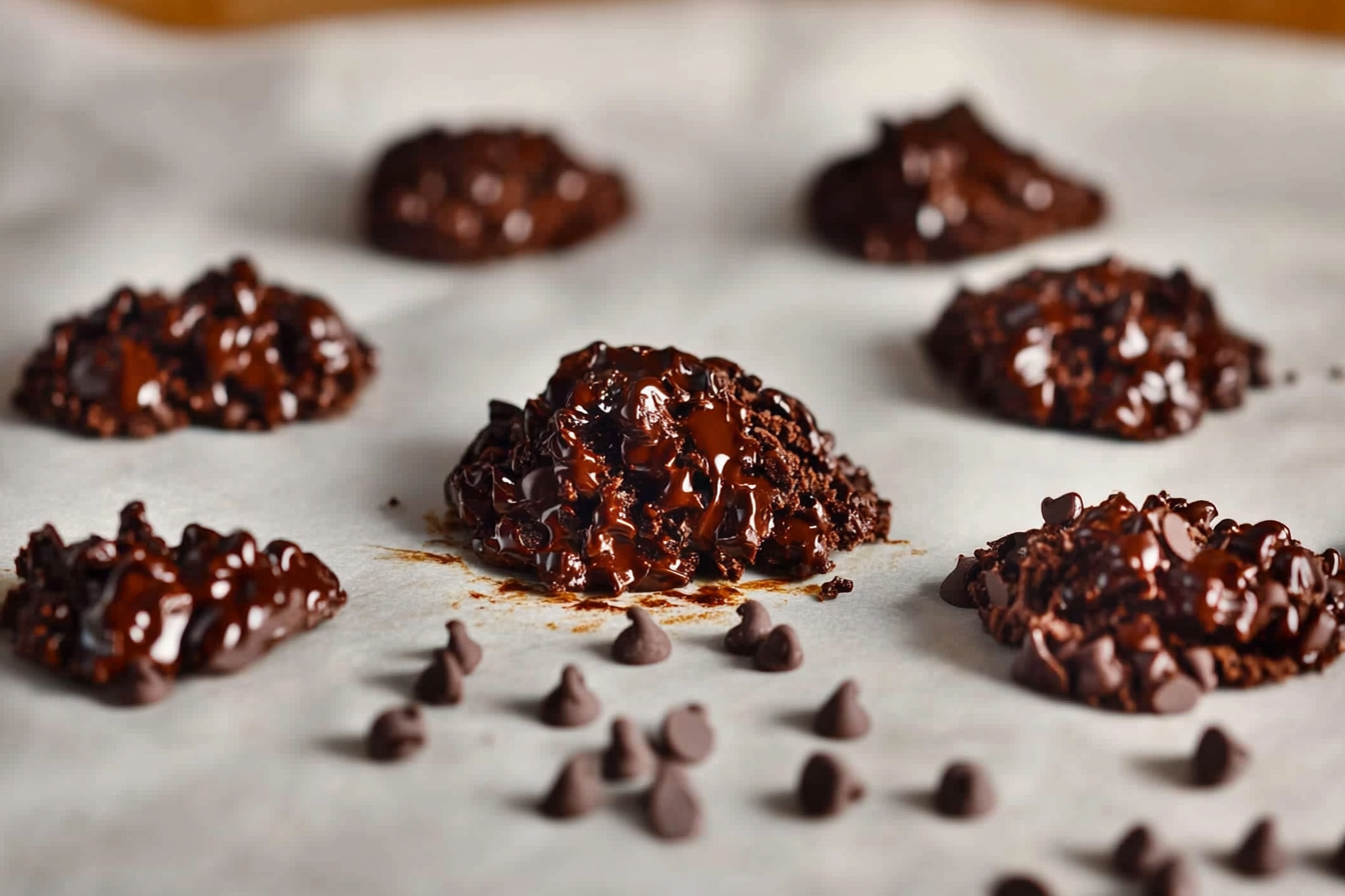 Rochers au chocolat noir