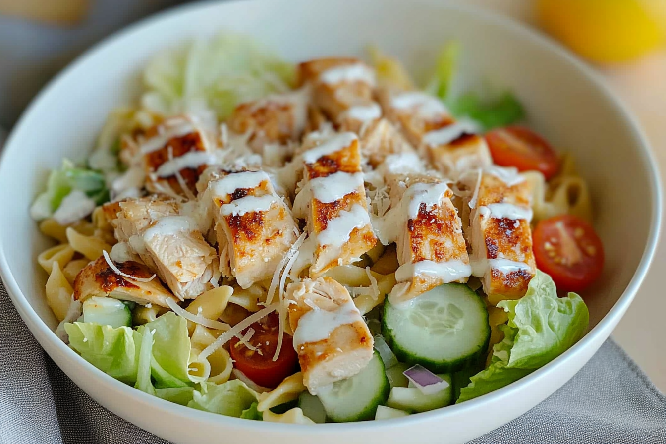 Salade de pâtes et poulet