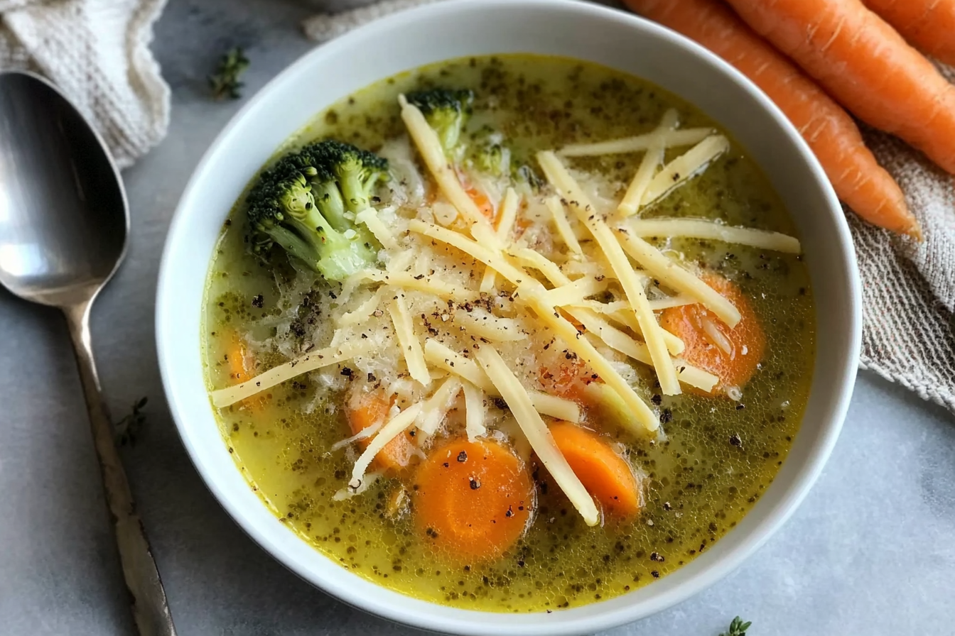 Soupe de carottes et brocoli