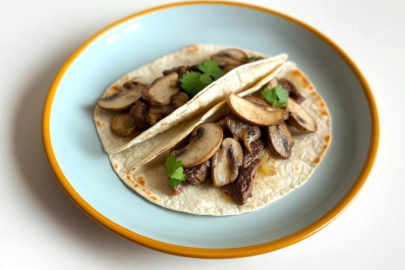 Tacos de boeuf aux champignons