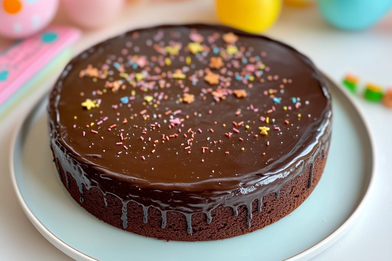 Tarte au chocolat d'anniversaire
