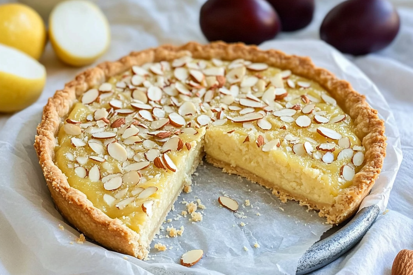 Tarte aux amandes et citron