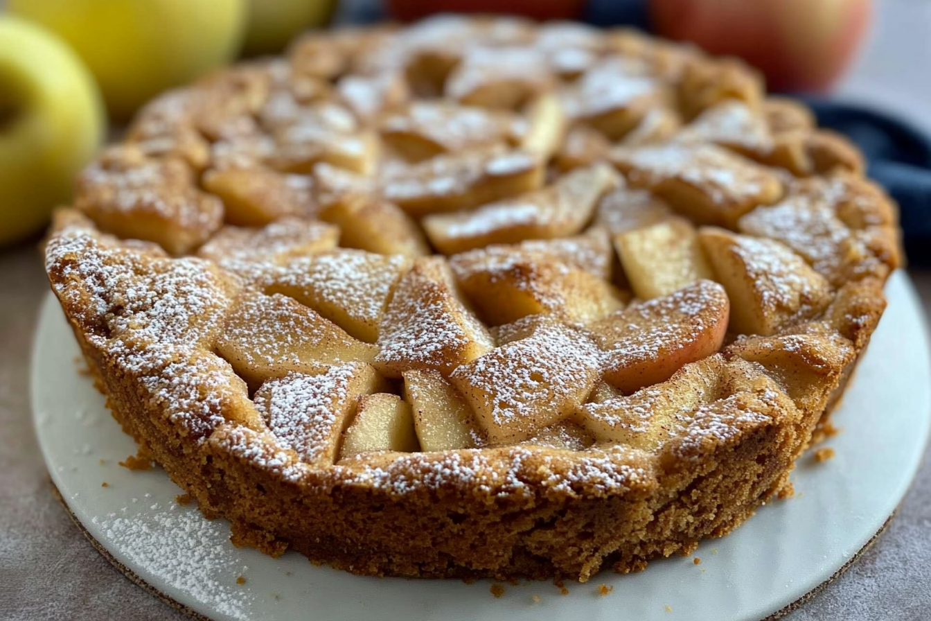 Tarte aux pommes récupérées