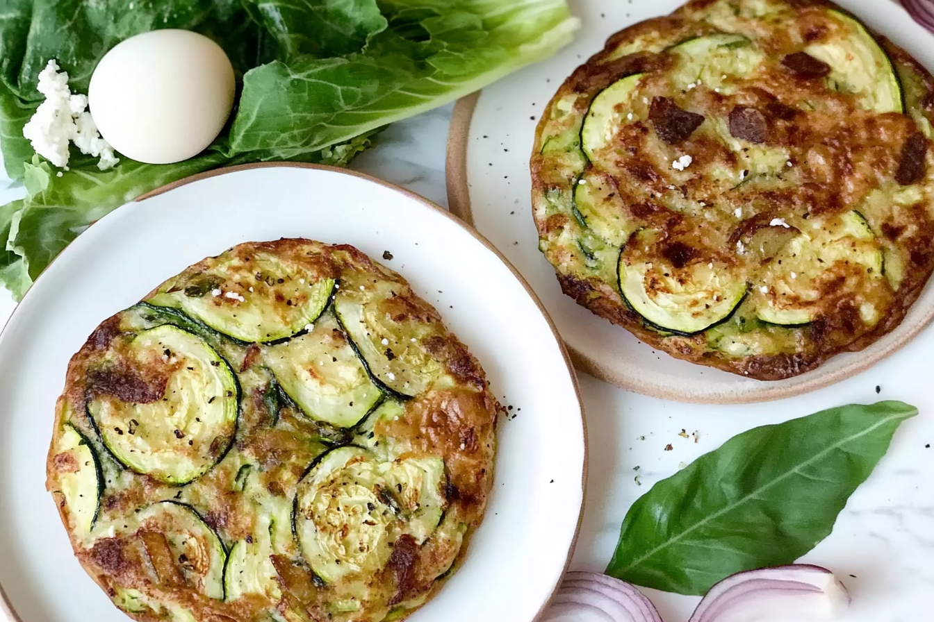 Tortilla de courgettes et fromage