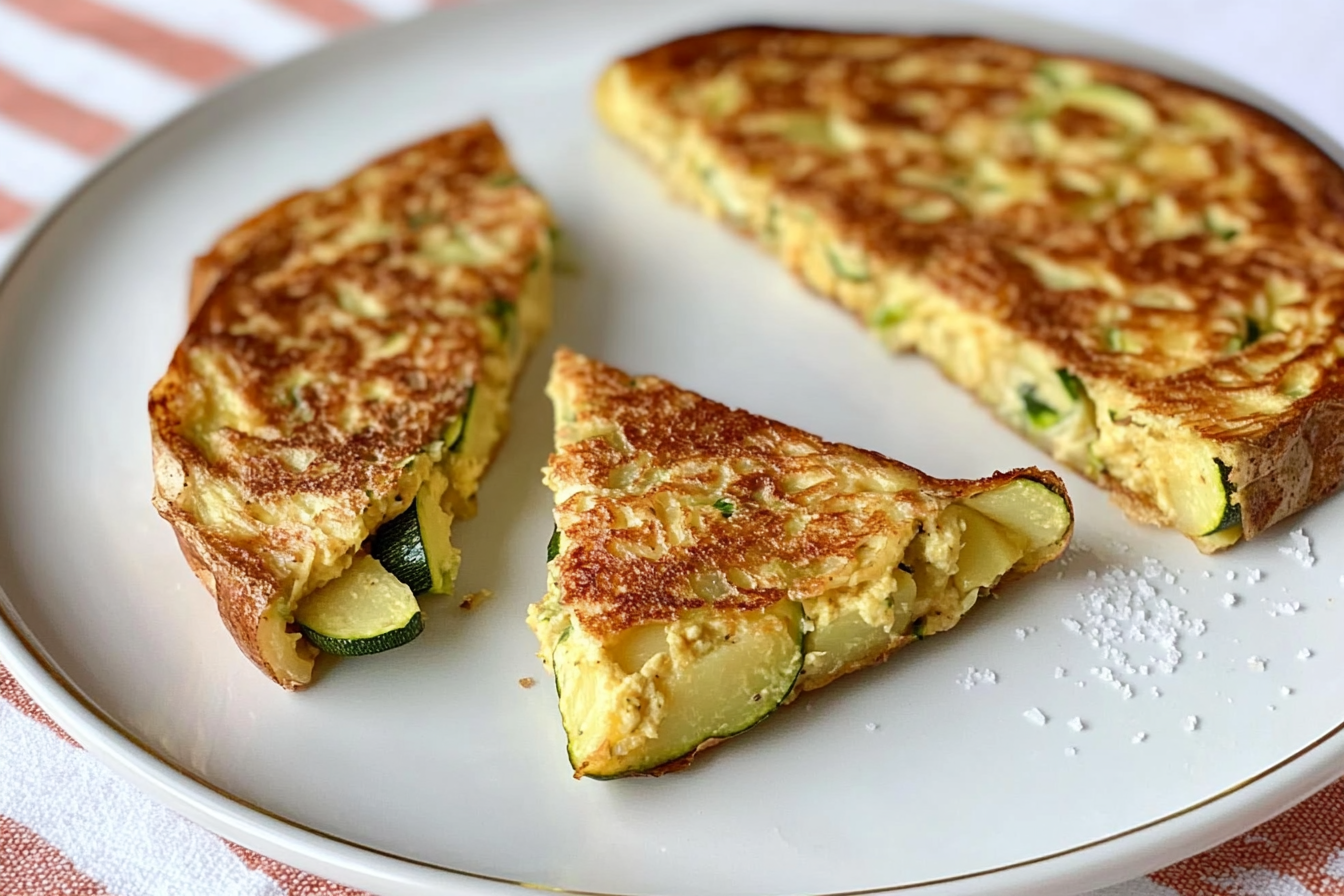 Tortilla de patata et courgette