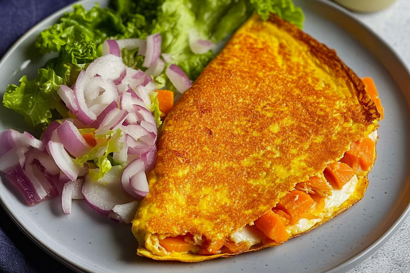 Tortilla de zanahoria et pavo