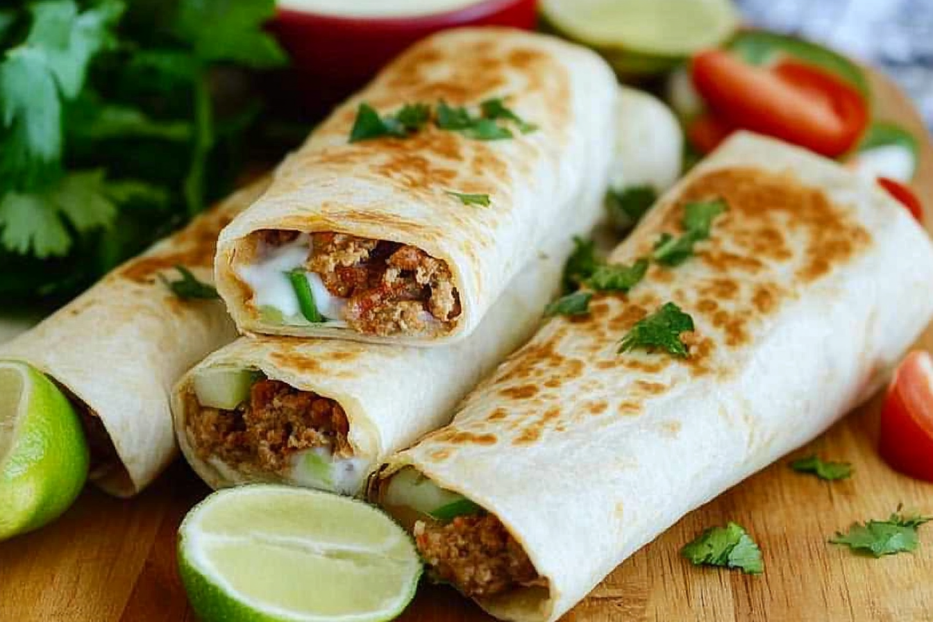 Wraps croustillants au boeuf