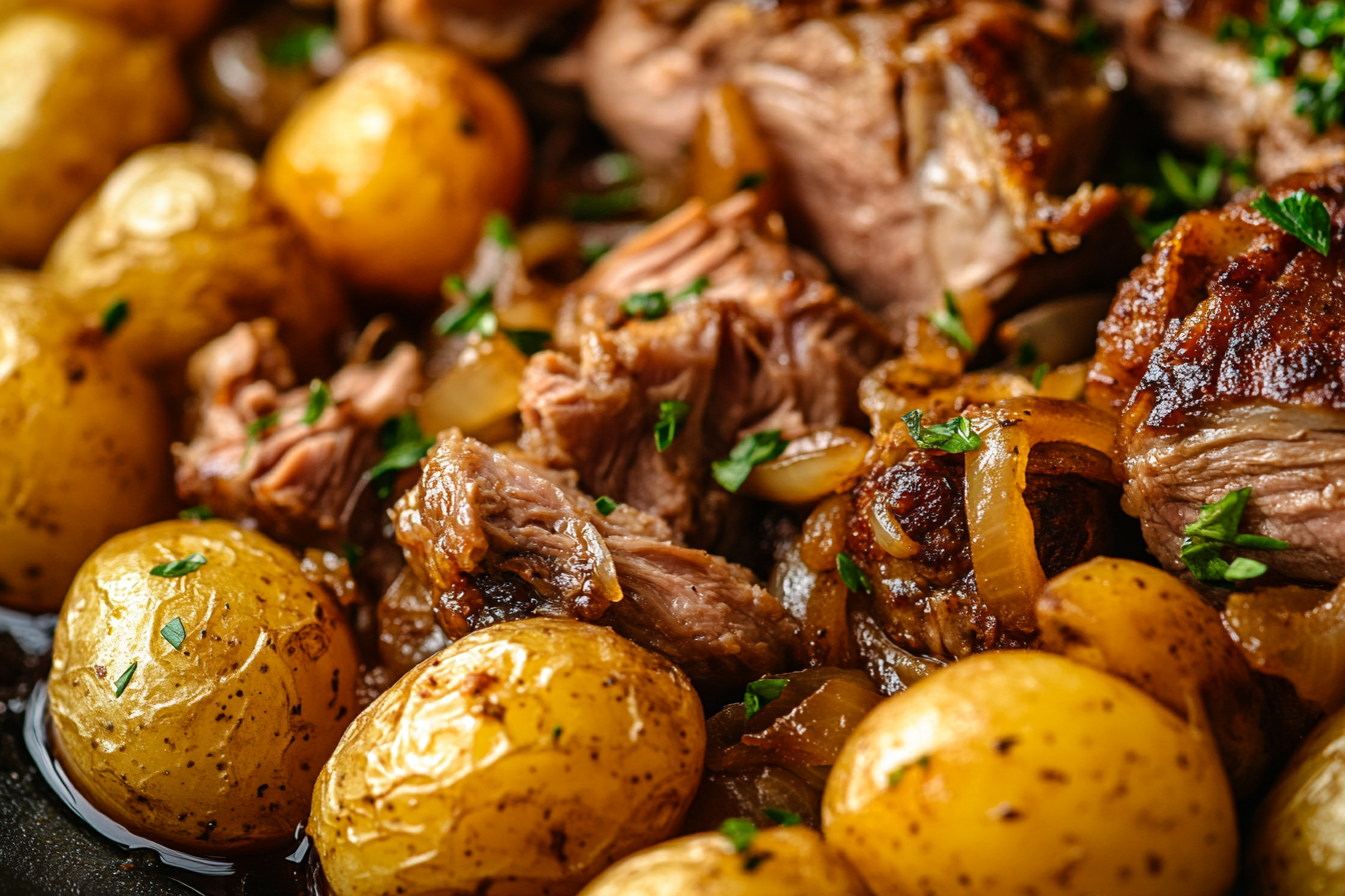 Agneau à l'étouffée portugais