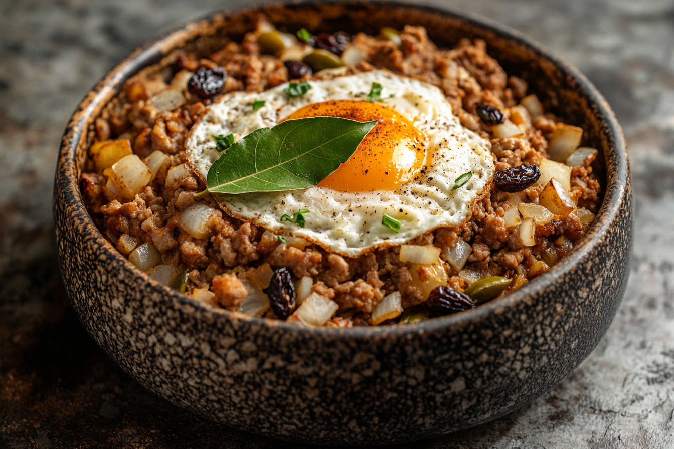Bobotie au curry et viande