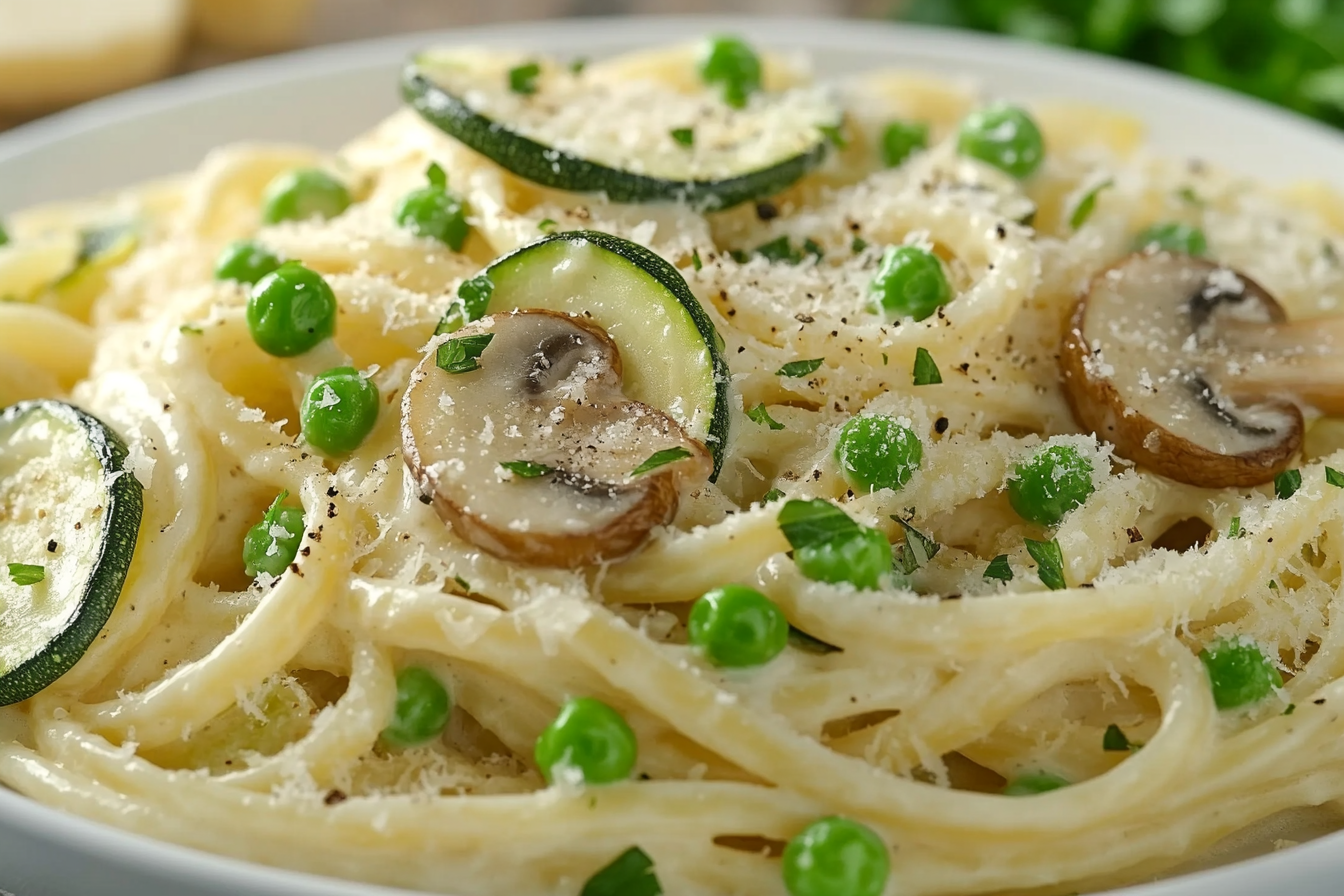 Carbonara végétarienne crémeuse