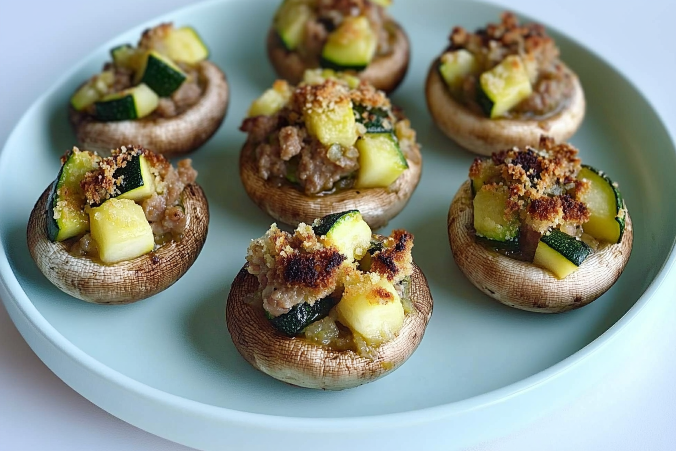 Champignons farcis à la viande