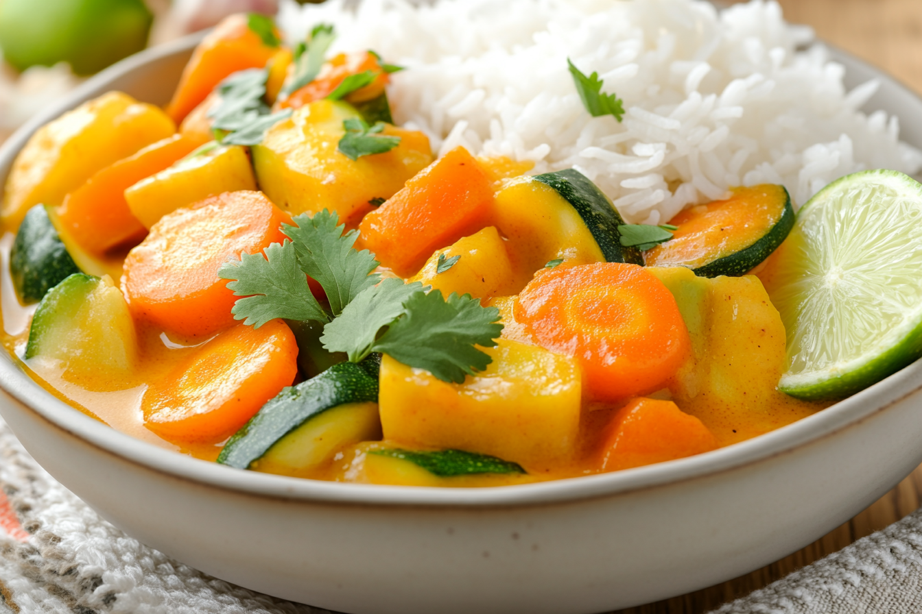 Curry de légumes crémeux