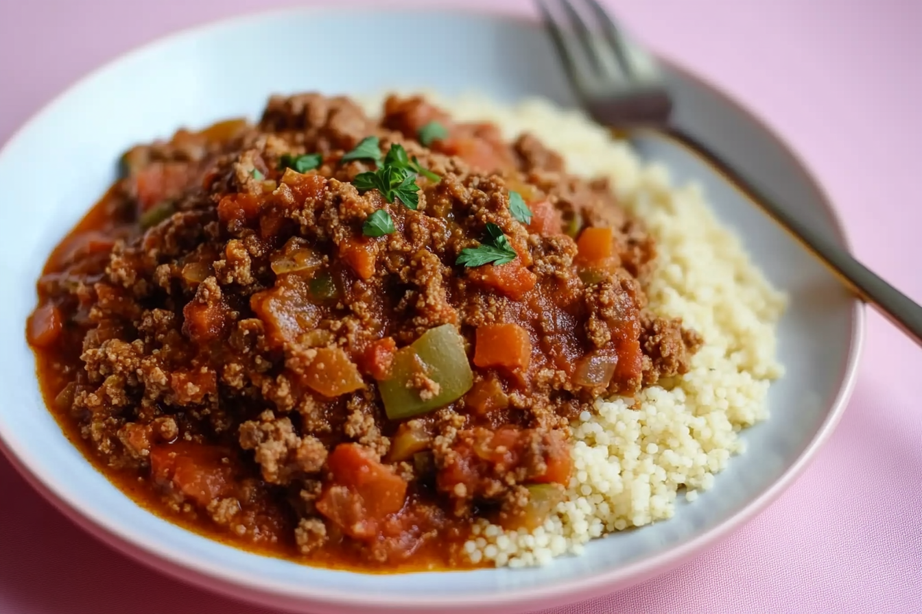 Cuscus à la viande hachée