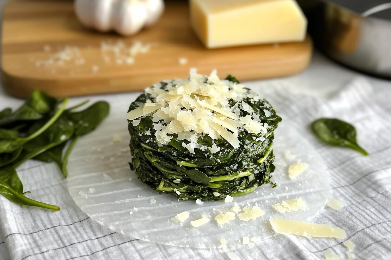 Épinards au parmesan