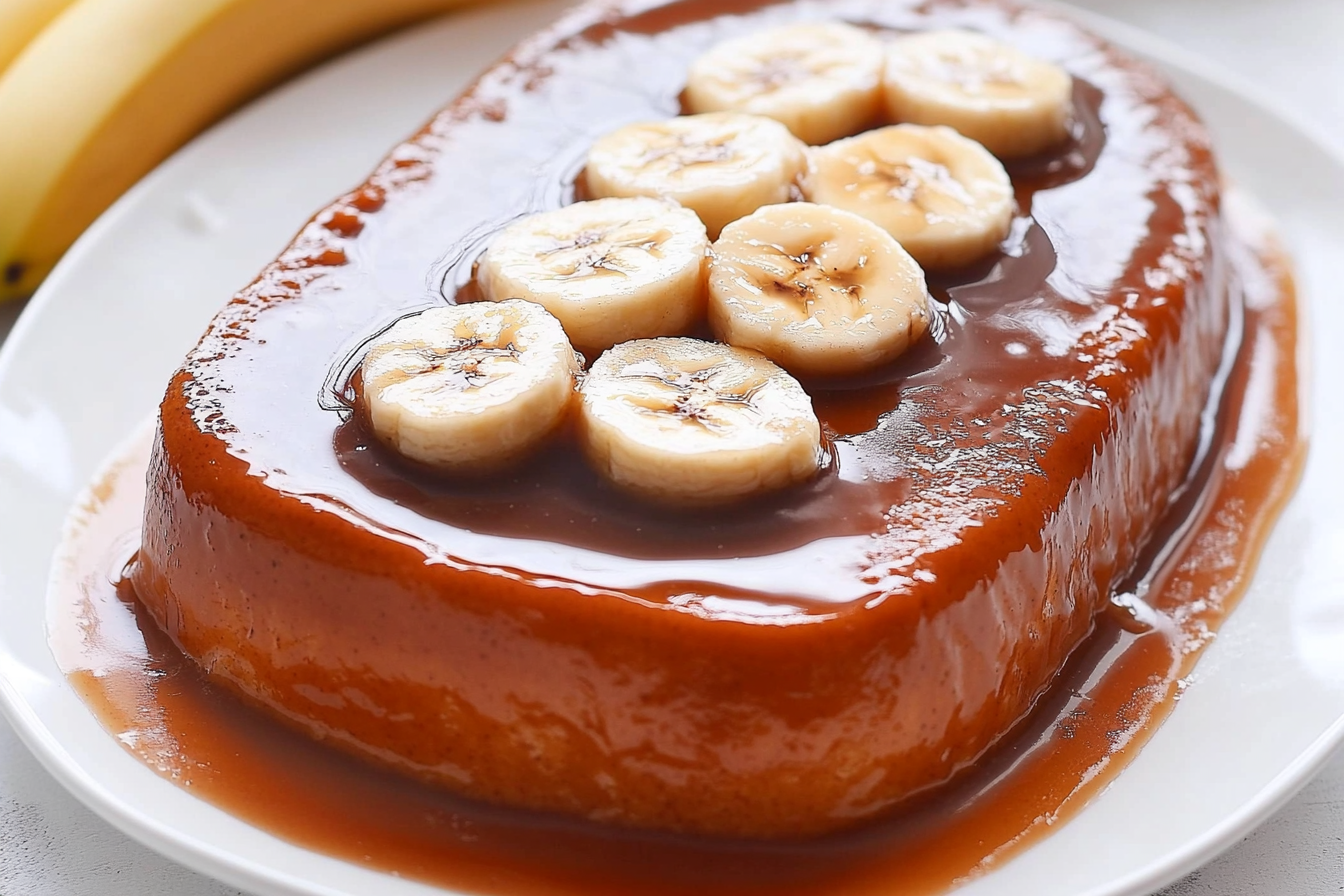 Flan crémeux au banane